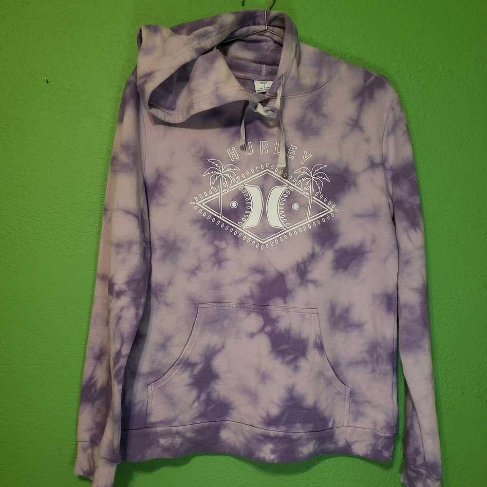 Hurley Lavender Tie-Dye Sweatshirt Sweater